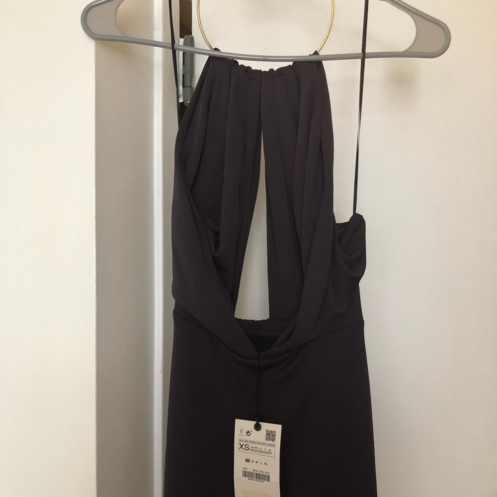 NWT ZARA LIMITED EDITION LONG HALTER DRESS. - Picture 5 of 6
